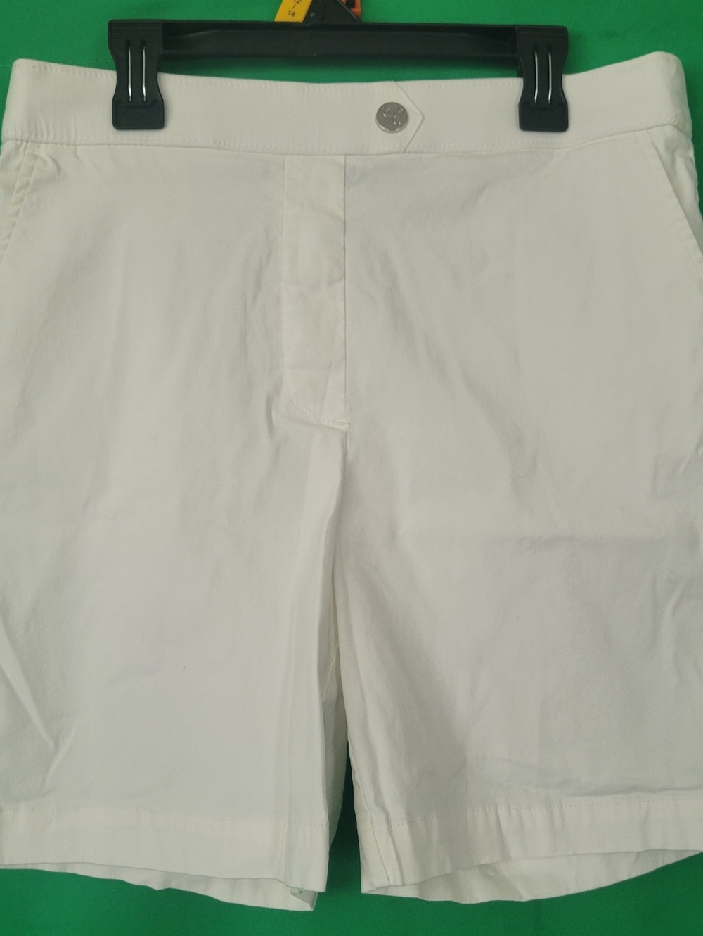 White Casual Women's Shorts Rafaella Size 10 Stretchy Chino